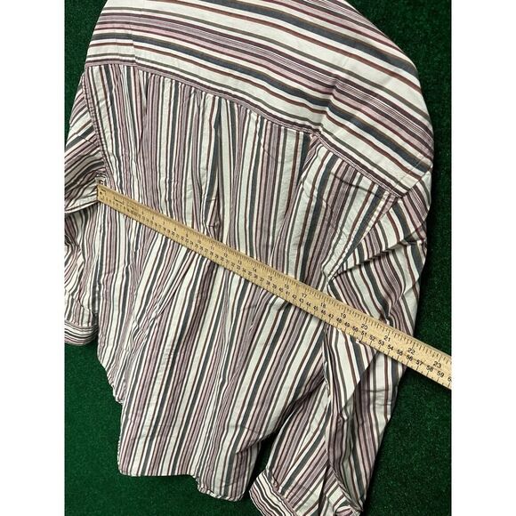 Vtg St. John's Bay Casual Button Up Shirt Mens M Striped 90s Grunge - Picture 7 of 10